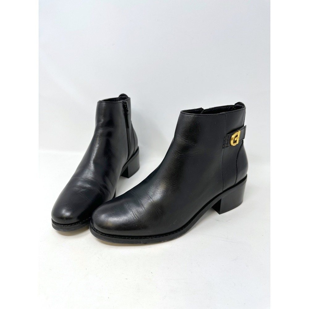 Cole Haan Holis Buckle Booties‎ Leather Black 7.5